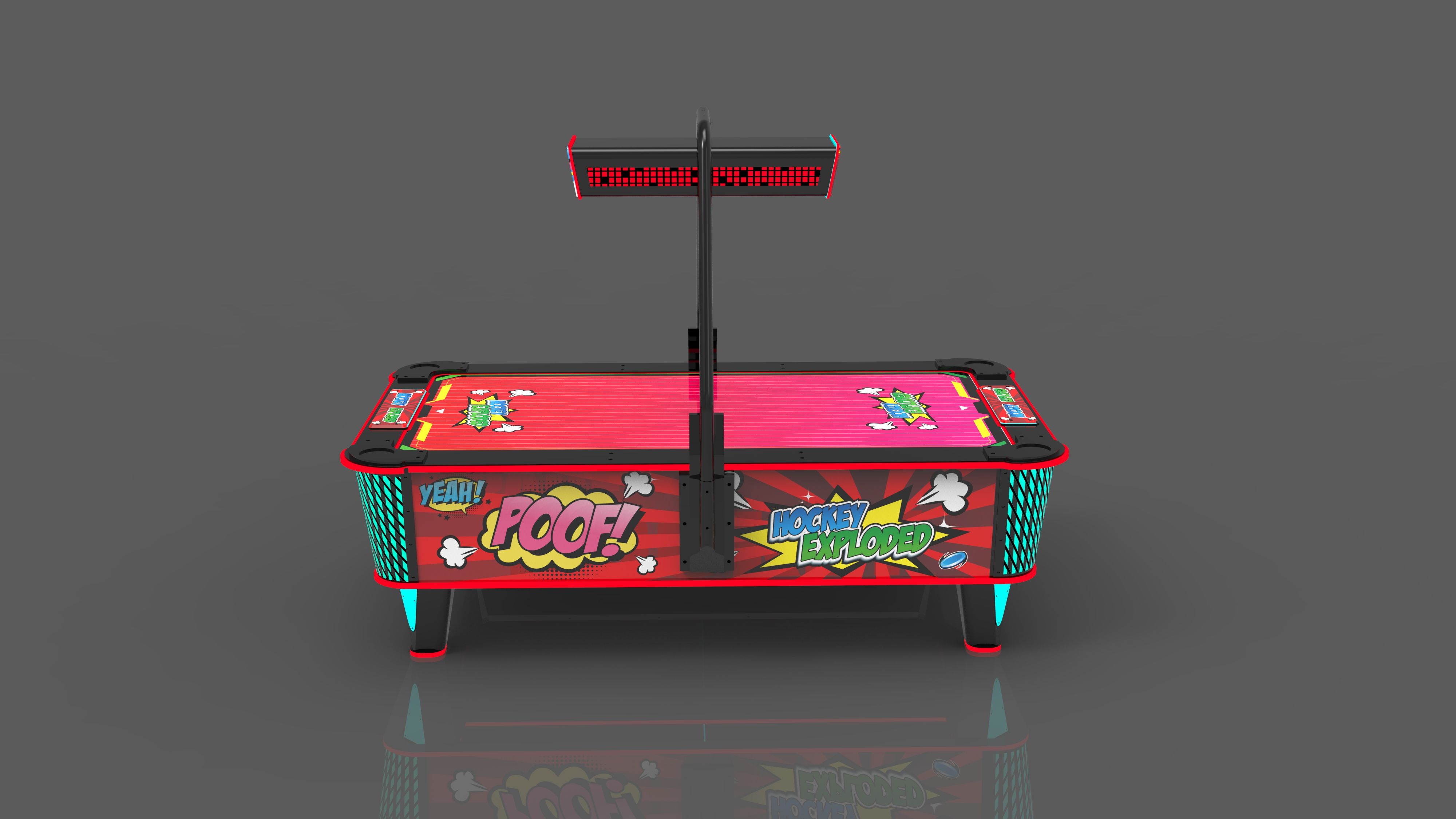 Airhockey Comic red Afbeelding